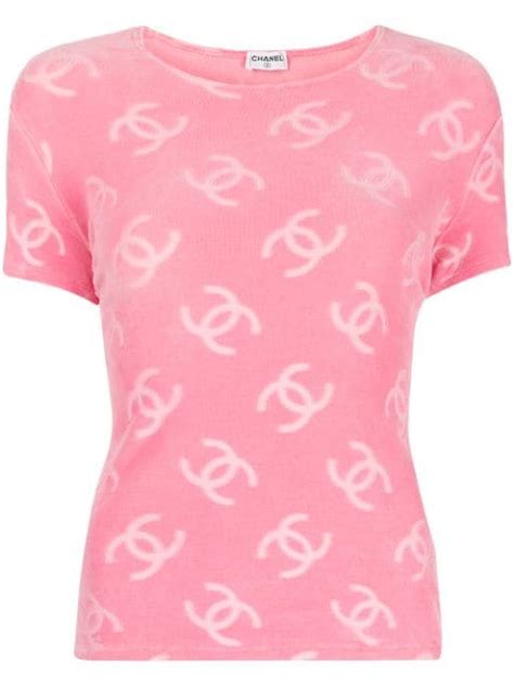 chanel womens cc tshirt|pre owned Chanel tops.